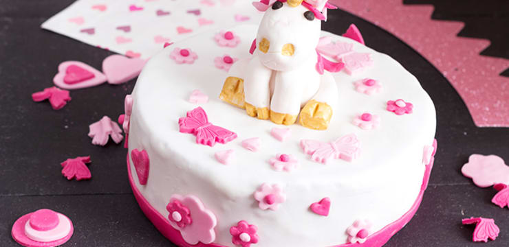 Gâteau d'anniversaire Licorne - Recette par Une French girl cuisine