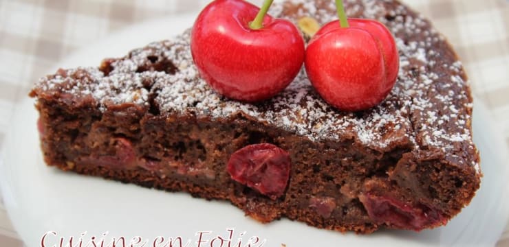 Mon Moelleux Chocolat Cerise A La Poele Recette Par Cuisine En Folie