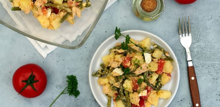 Salade De Pommes De Terre Haricots Verts Thon Oeufs Durs Et