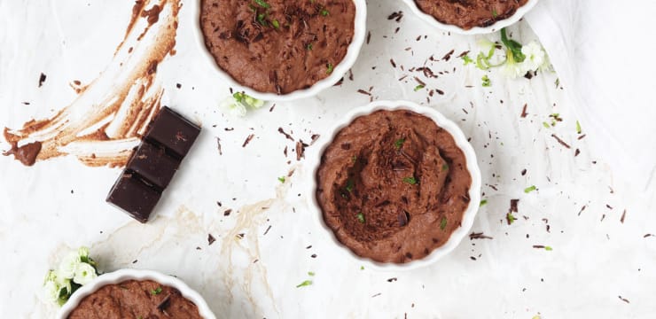 Mousse Au Chocolat Vegan Et Zestes De Citron Vert Sans Oeuf