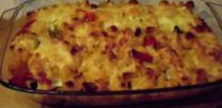 Gratin De Pates Et Poivrons Au Fromage A Raclette Recette Par
