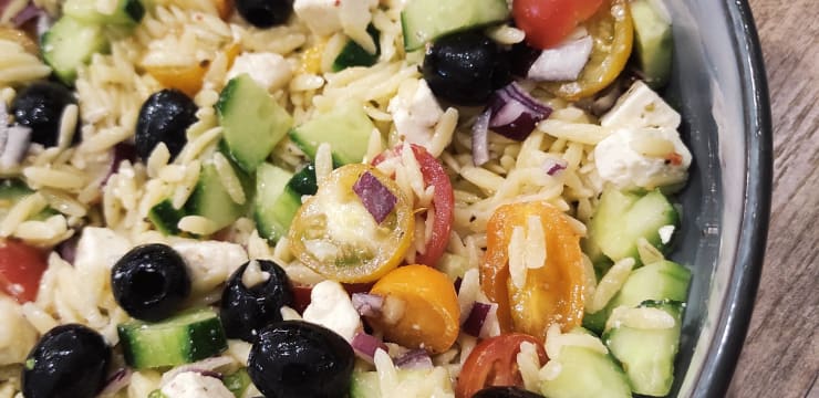 Recette Salade d'orzo à la grecque sur Chefclub daily