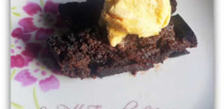 Fondant Chocolat Patate Douce Et Boule De Glace A La Vanille