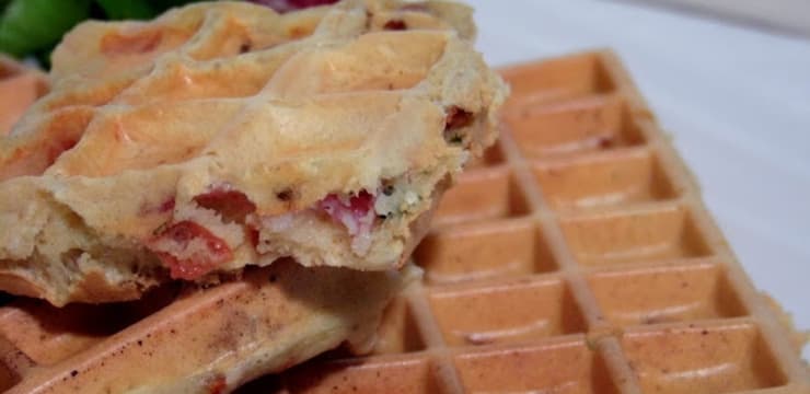 Gaufre Salee A La Tomate Sechee Pancetta Et Parmesan Recette