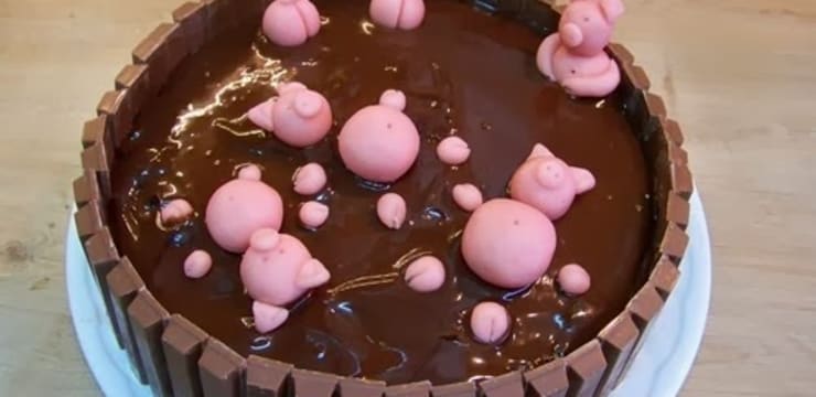 Gateau Bain De Boue Des Cochons Mignons Irresistible Recette Par Cuisine En Folie