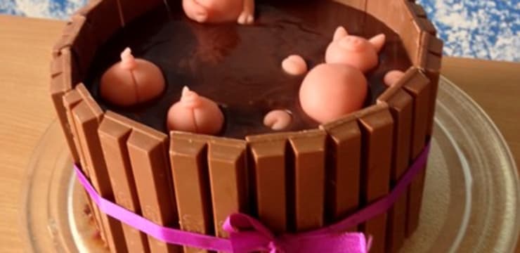 Gateau Drole Les Cochons Dans La Boue Recette Par Rolly