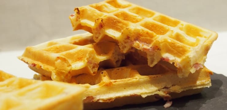Gaufres Salees Au Jambon Et Fromage Recette Par Schotzy
