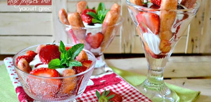 Tiramisu Allege Aux Fraises Bio Et Yaourt Grec Recette Par Kaderick