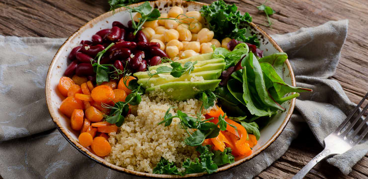 Menu light - Bowl d'hiver au poulet et à la patate douce