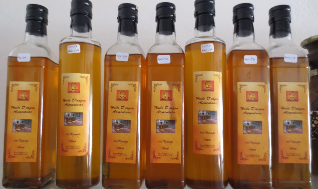 Bouteilles huile d'argan