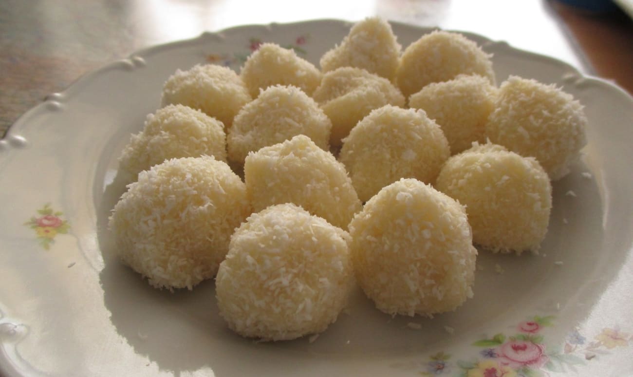 Rochers chocolat blanc et noix de coco