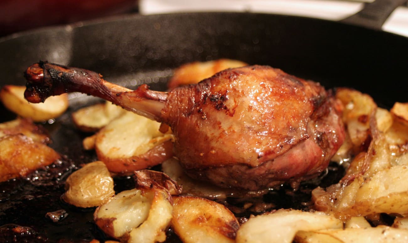 Recettes de cuisses de canard par Chef Simon : Parmentier de canard