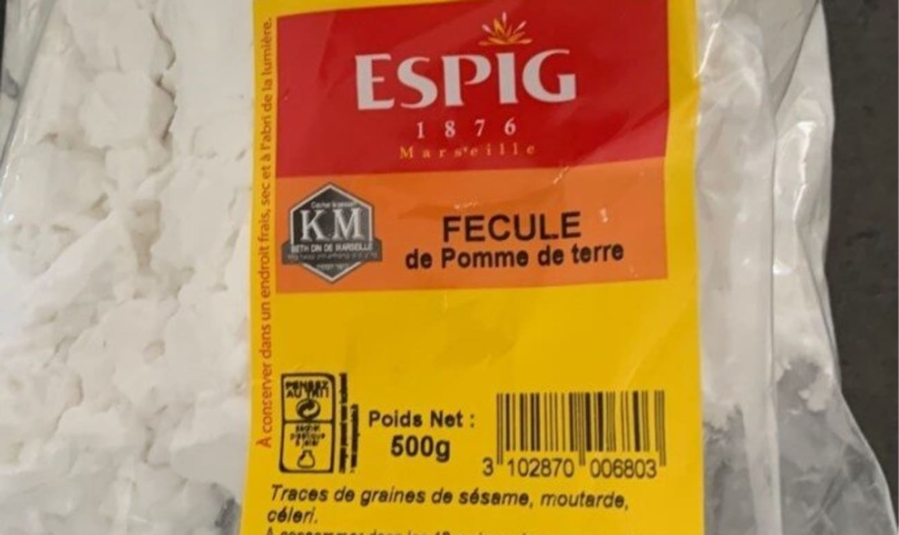 Sachet de fécule de pomme de terre