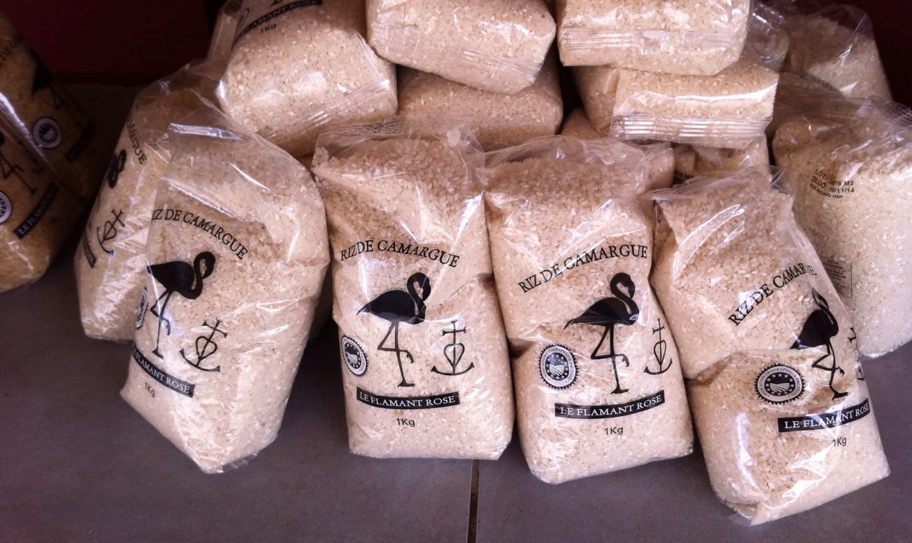 Sachets de 1 kg de riz de Camargue