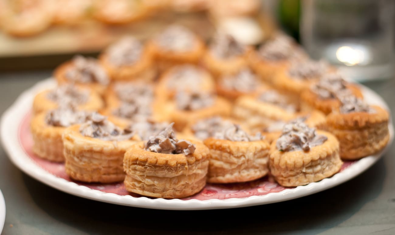 Assiette de feuilletés apéritifs