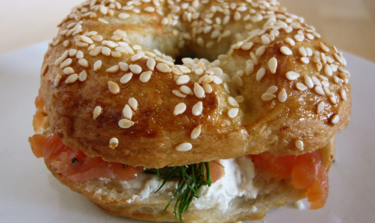 Bagel au saumon fumé