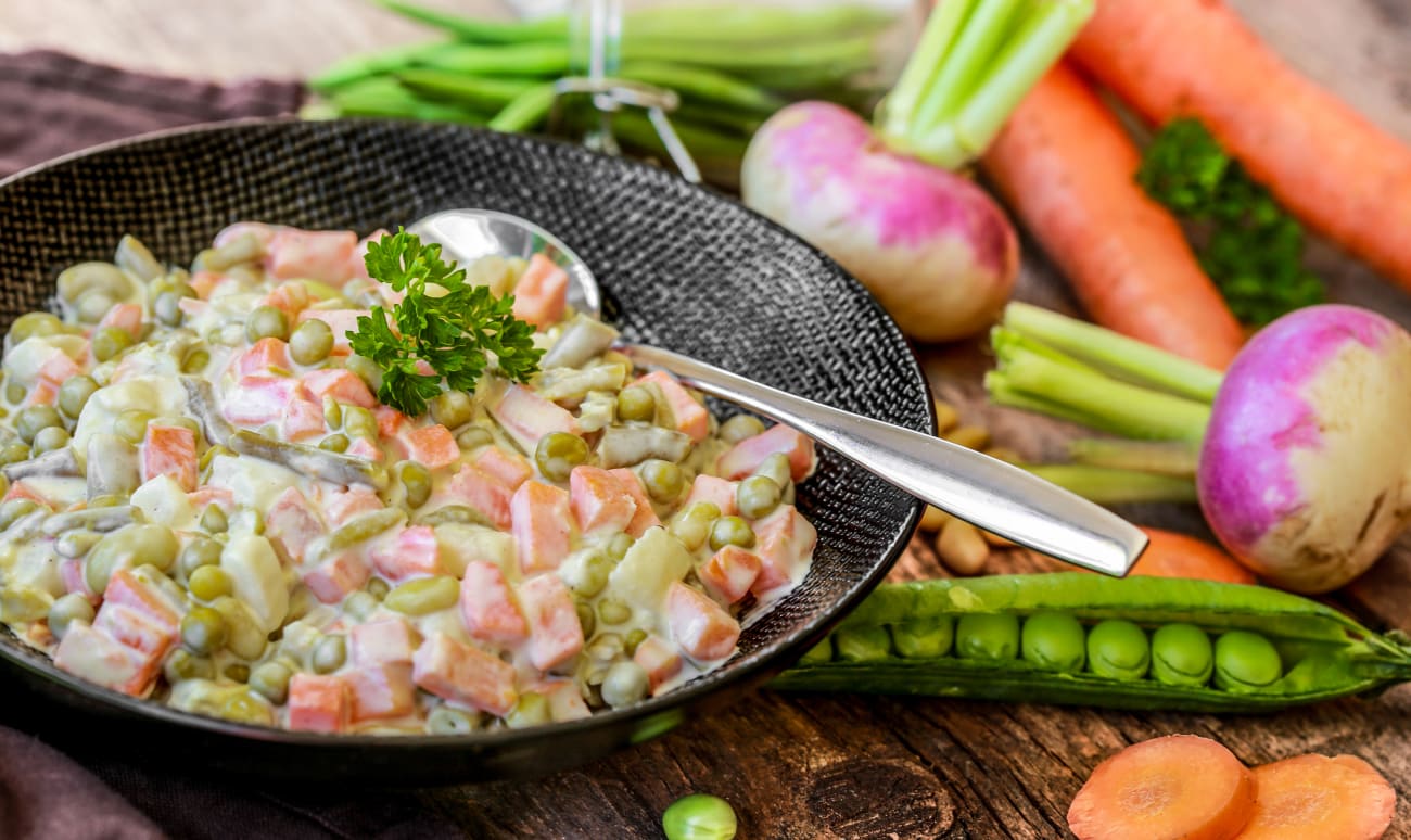 Macédoine de légumes assortis