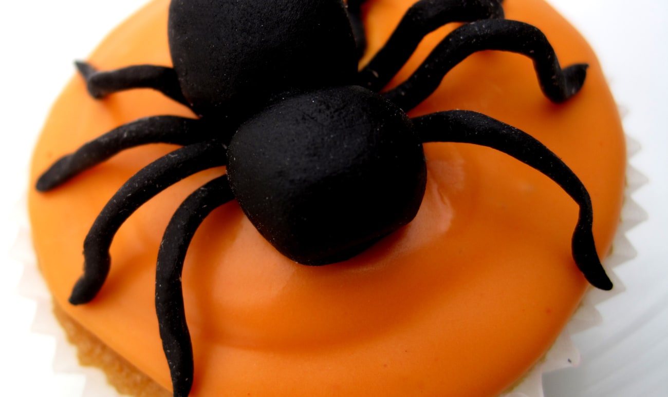 Cupcake araignée pour Halloween