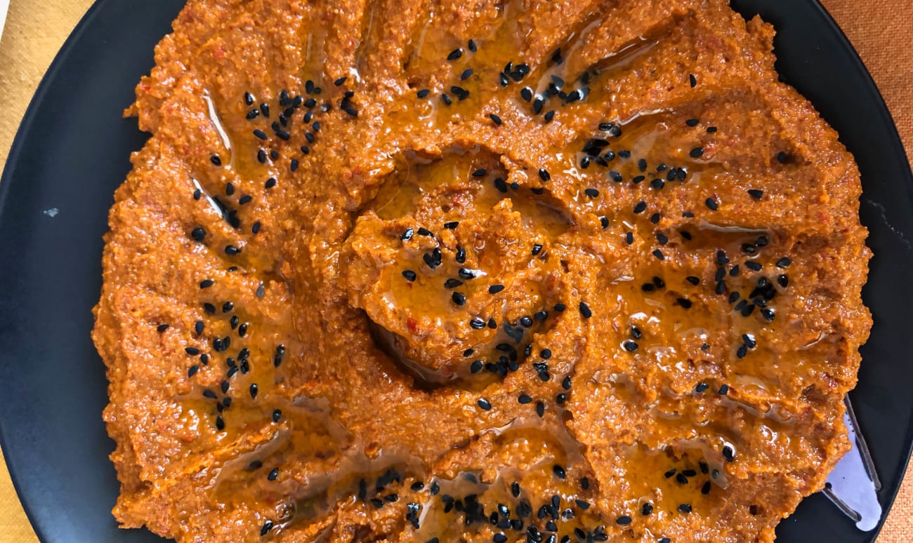 Assiette de muhammara