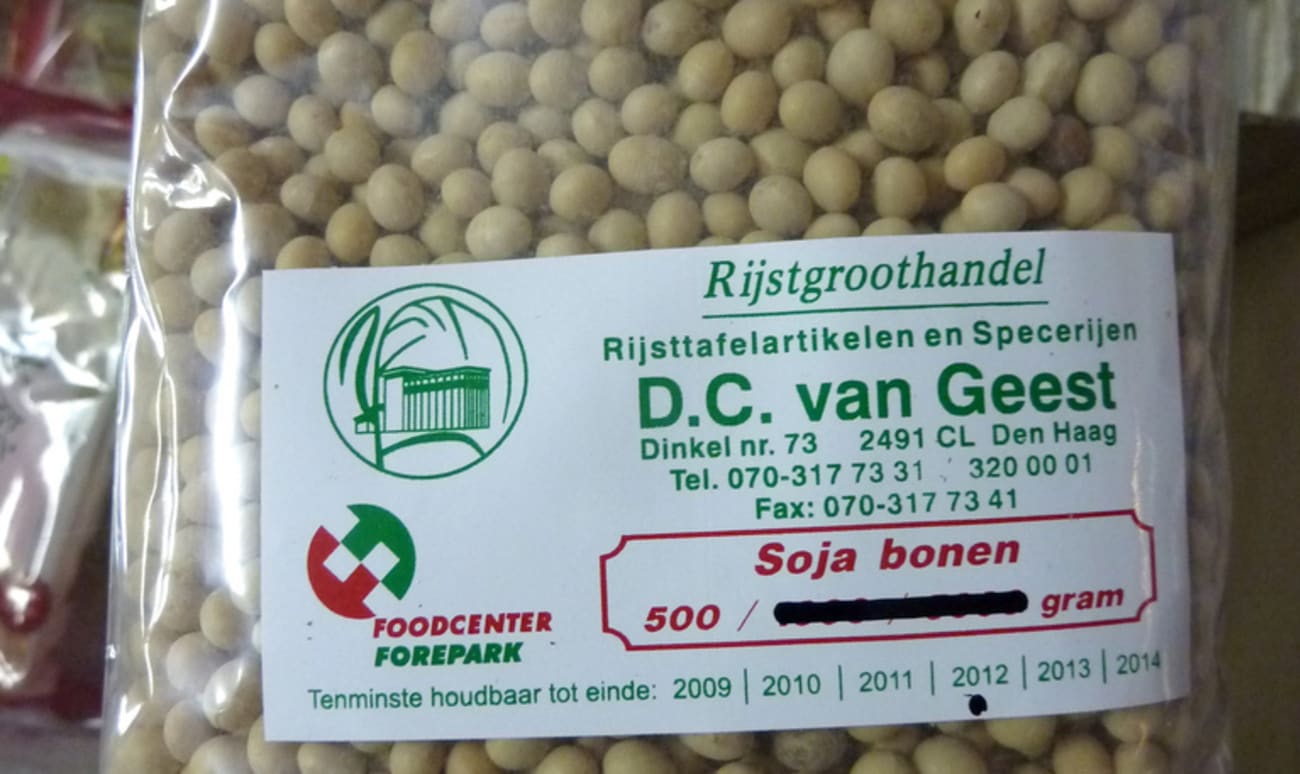 Haricots de soja en sachet