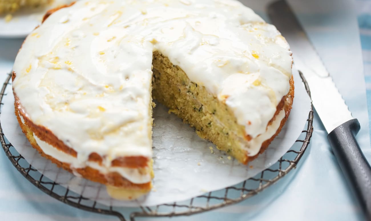 Lemon cake à la courgette