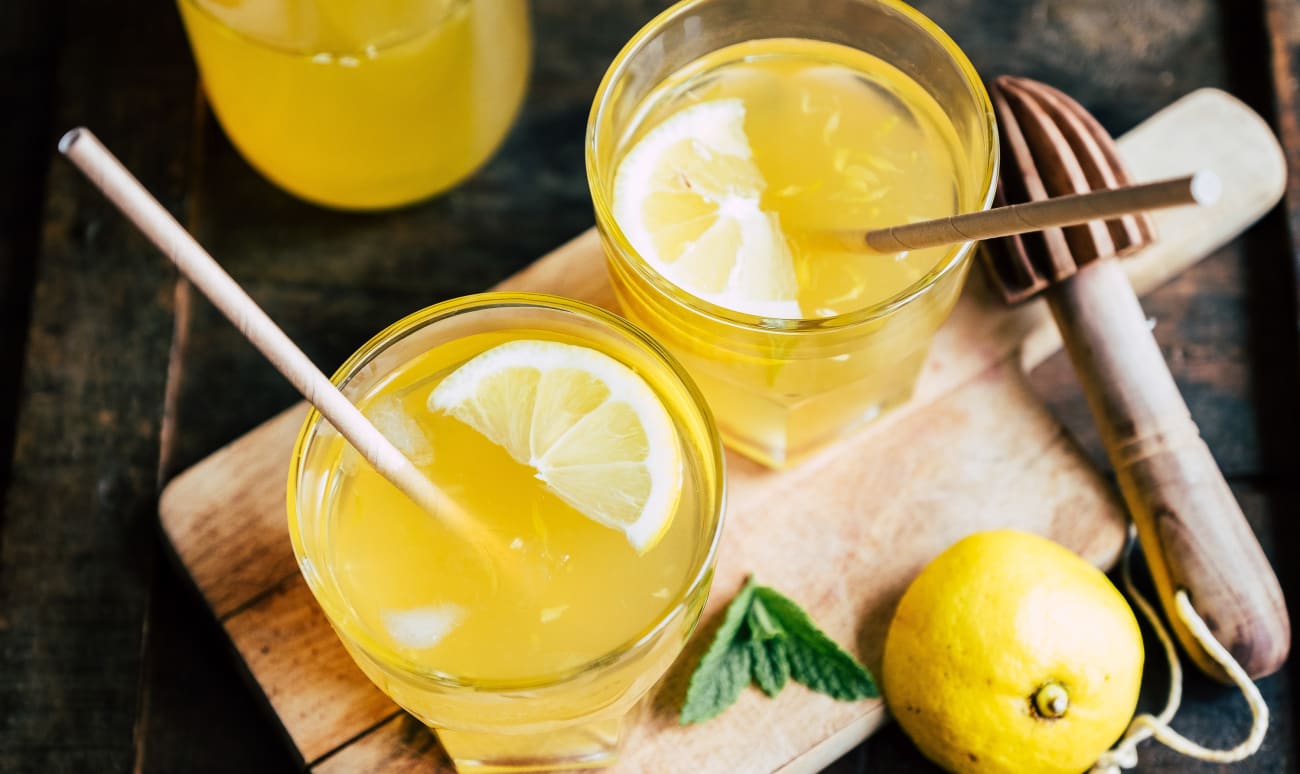Un verre de citronnade maison