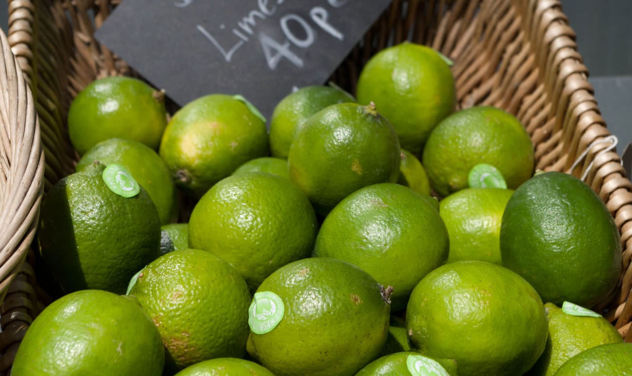 Panier de citrons verts