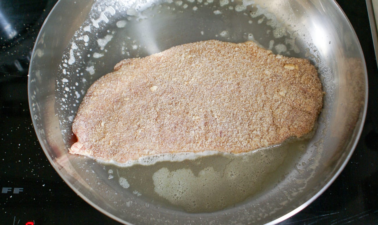 Escalope de veau panée