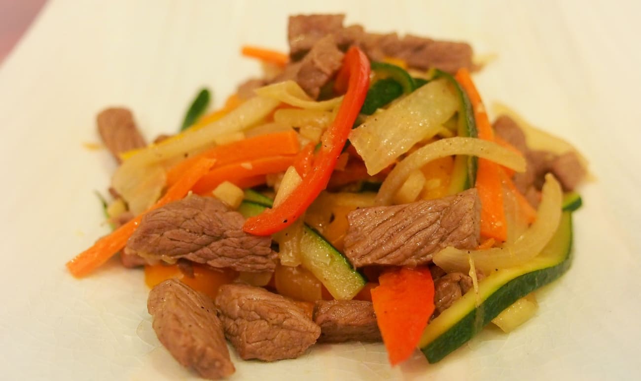 Sauté de boeuf aux légumes