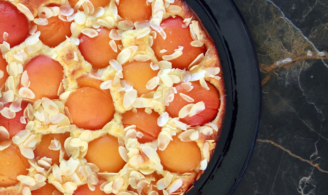 Gâteau aux abricots et amandes