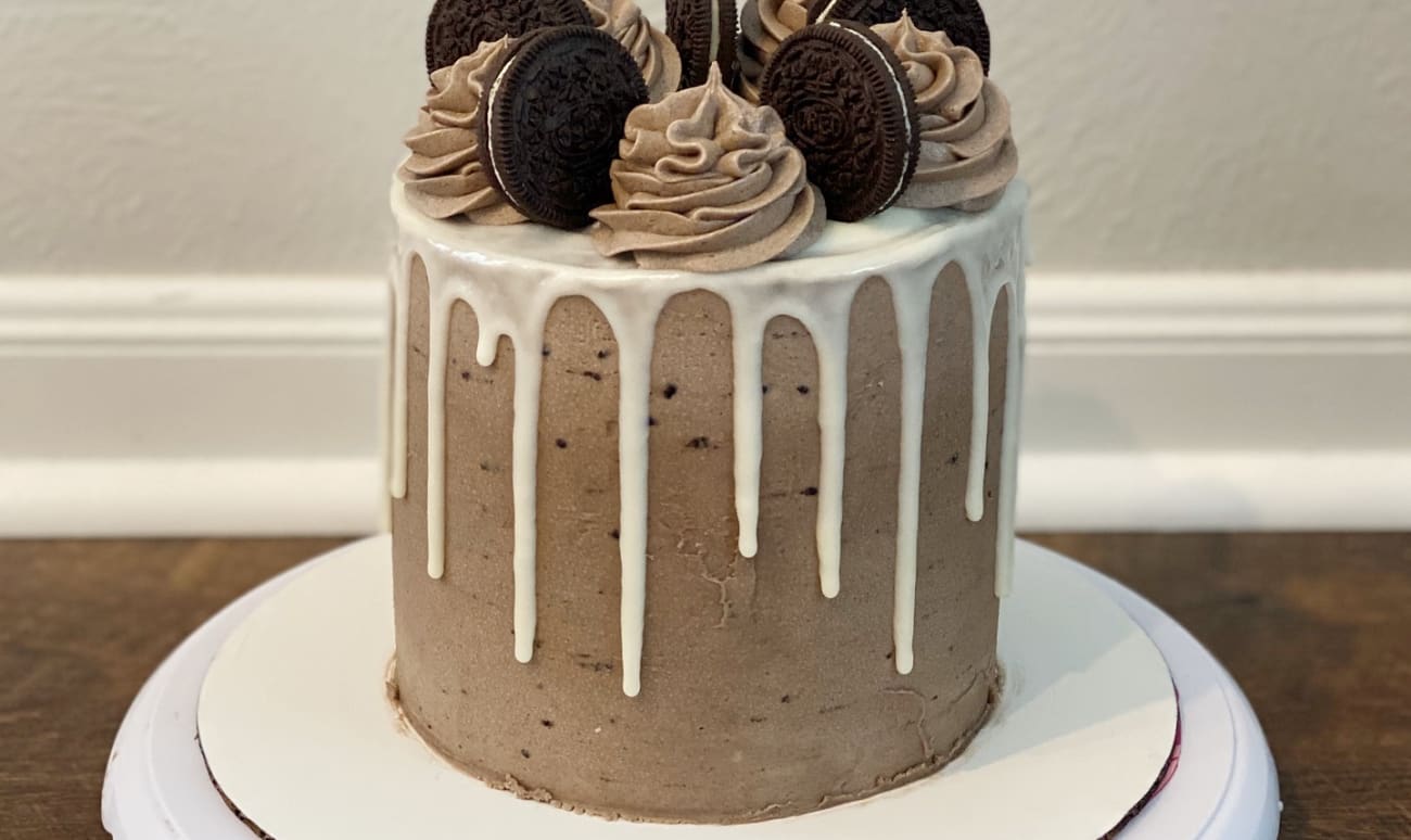 Drip cake aux biscuits Oreo