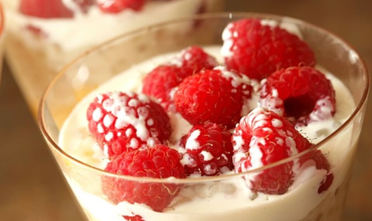 Parfait aux framboises