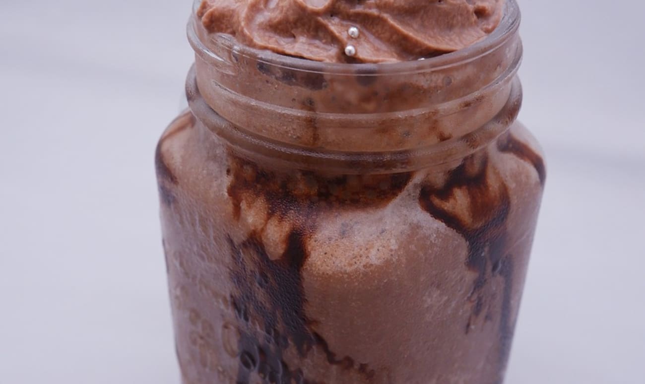 Milkshake au chocolat et banane