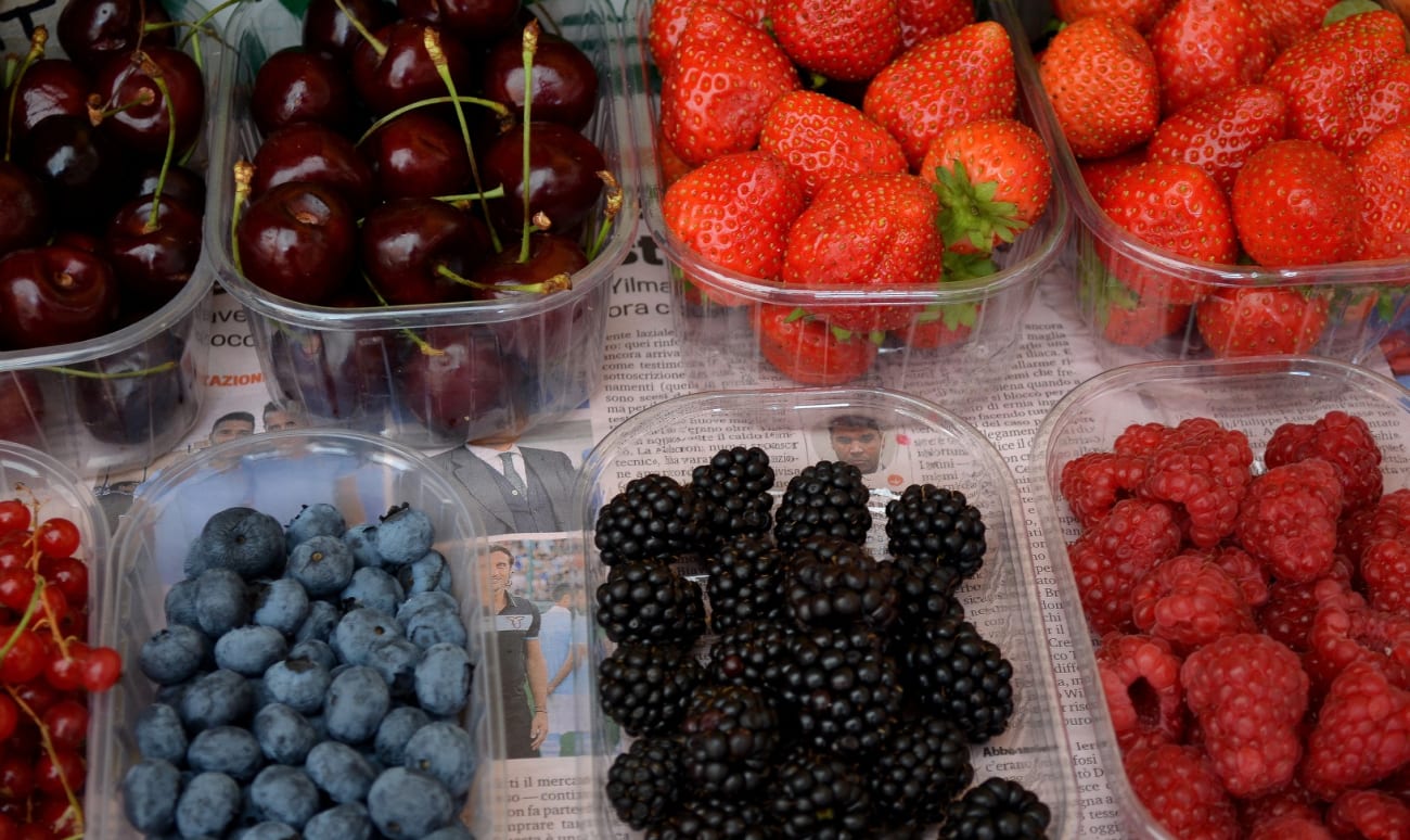 Assortiment de fruits rouges