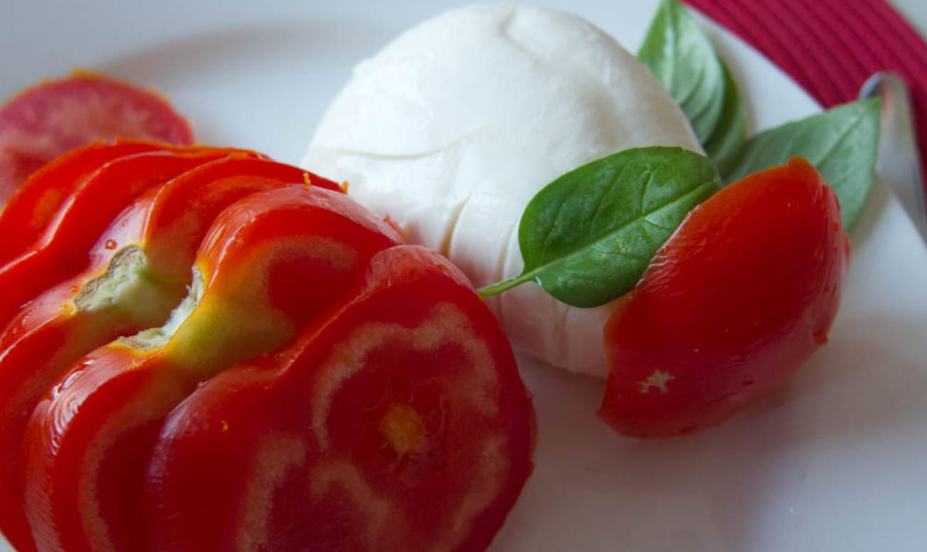 Tomates, Mozzarella et Basilic