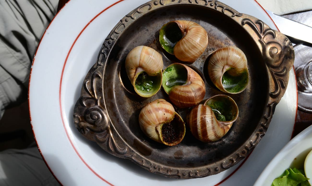 Escargots au beurre d'ail