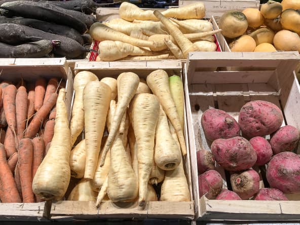 Les légumes racines
