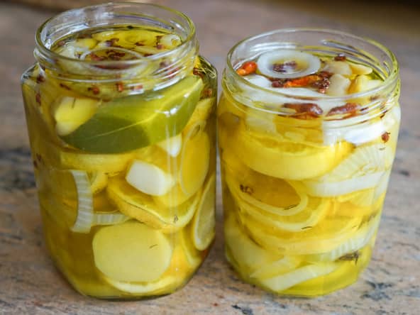 Achards de citron et gingembre