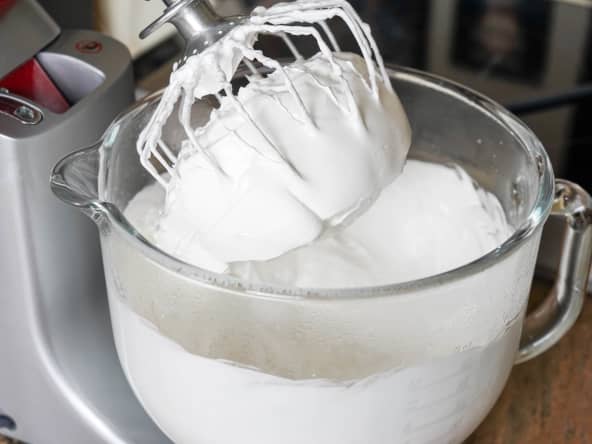 Meringue préparée dans un robot
