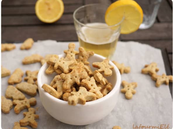 Sablés au bleu d'Auvergne et à la noix
