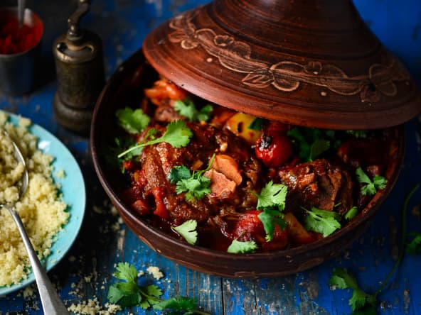 Tajine d'agneau aux écorces d'agrumes