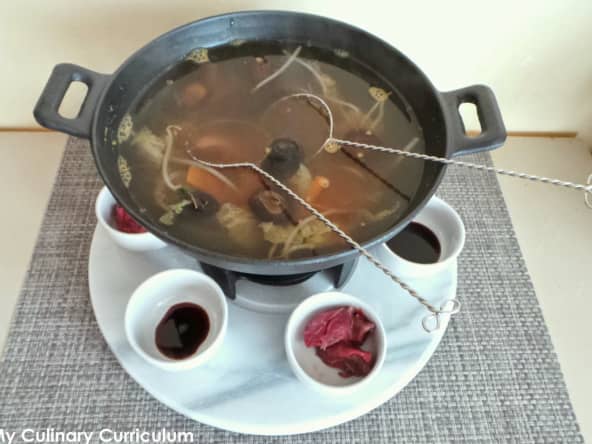Fondue chinoise au boeuf à ma façon