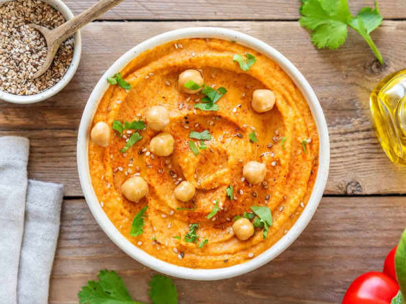 Houmous aux poivrons grillés