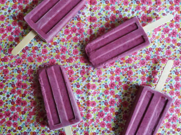 Popsicles mûre vanille