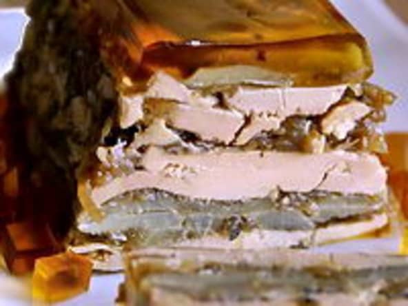 Terrine de foie gras aux artichauts