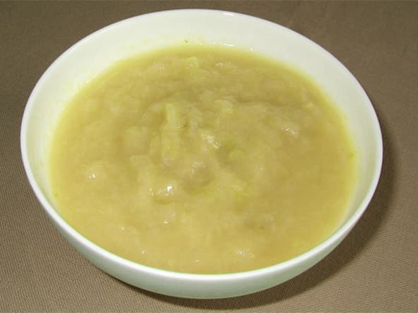 Compote pomme-banane à la noix de coco