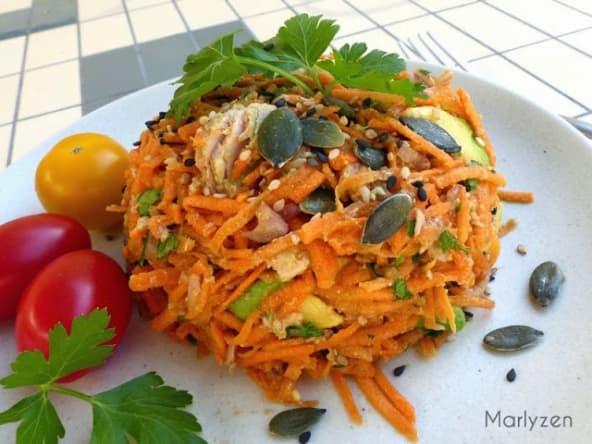 Salade de carottes au thon