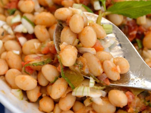 Salade de coco de Paimpol à la menthe