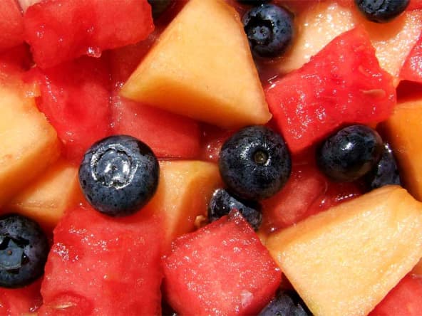 Salade fraîcheur aux myrtilles