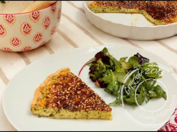 Quiche aux courgettes et amandes